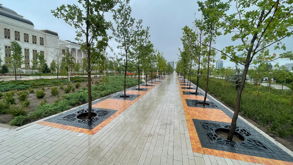 Приствольная решетка для дерева ZKING CRUST 1.2х1.2м Черная в Омутнинске фото