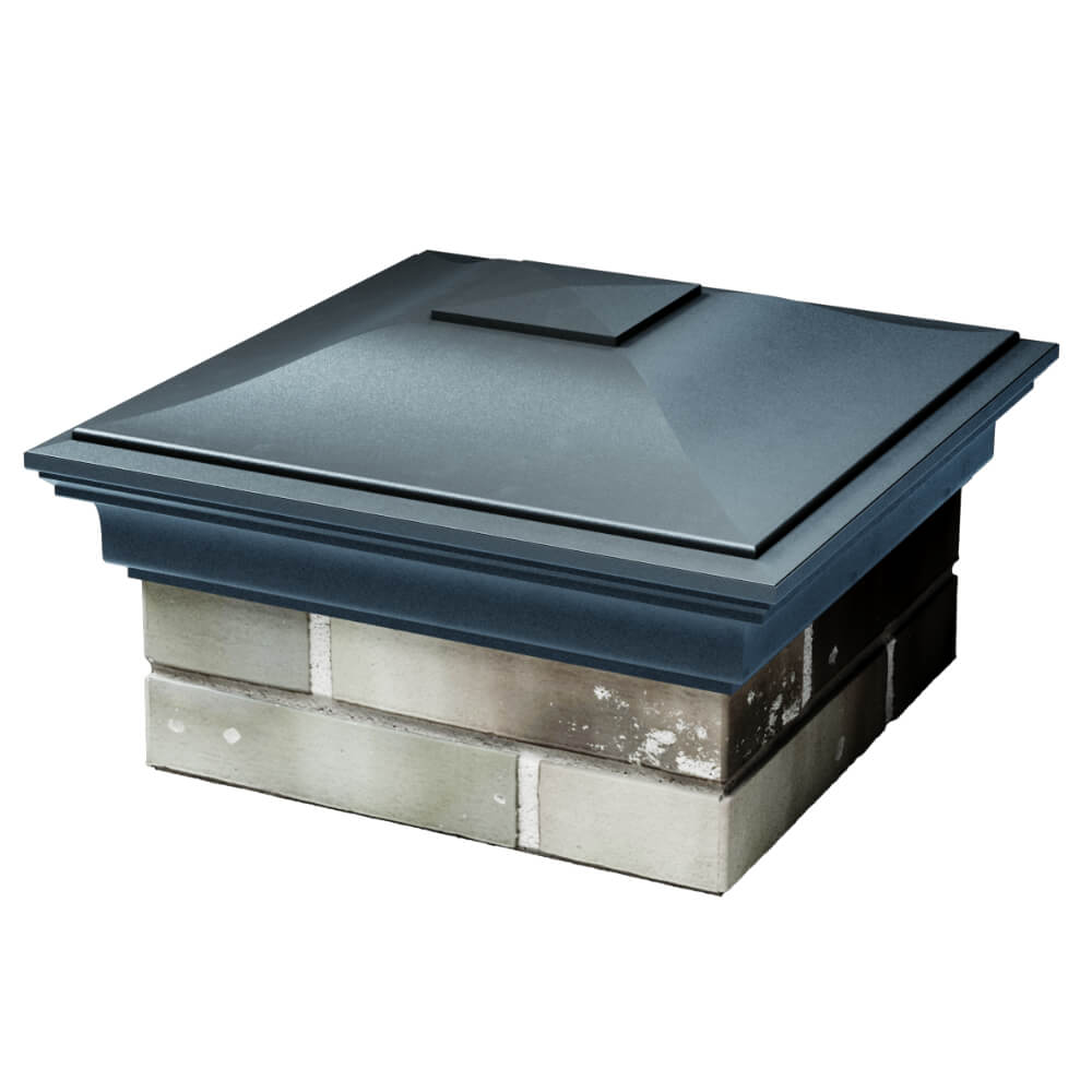 Колпак Zking Монблан Серый на столб 1.5х1.5 кирпича (385х385мм) в Омутнинске фото