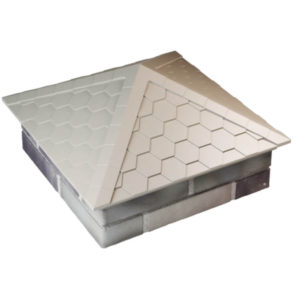 Колпак Zking Эверест Бежевый на столб 2х2 кирпича (535х535мм) Омутнинск фото