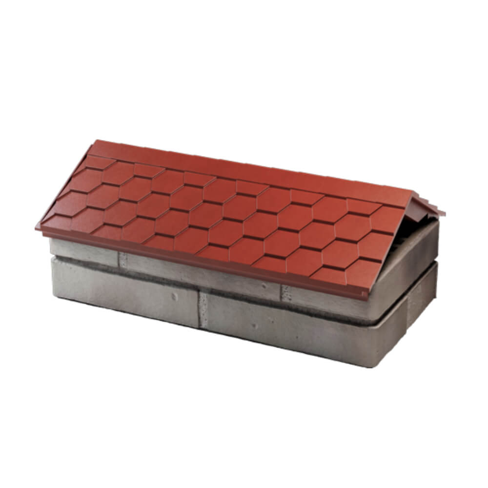 Парапет Zking Эверест Красный с посадкой на 1 кирпич (200/225/255мм) в Омутнинске фото