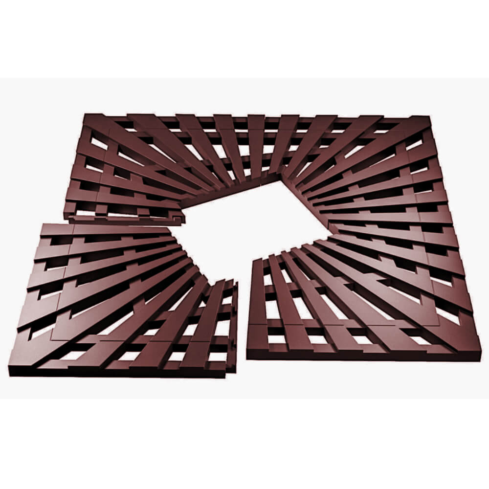 Приствольная решетка для дерева ZKING ATMOSPHERE 1.2х1.2м Коричневая в Омутнинске фото