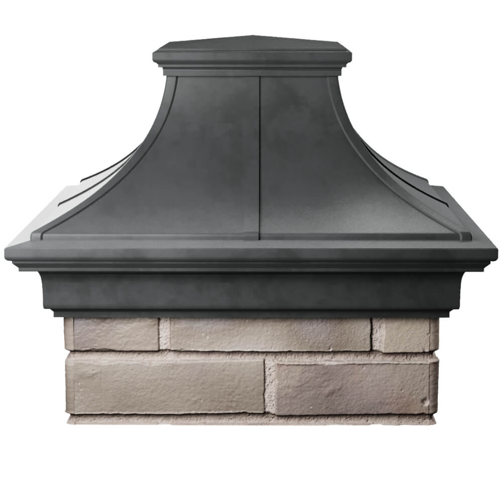 Колпак Zking Монблан Премиум Серый на столб 1.5х1.5 кирпича (385х385мм) Омутнинск фото