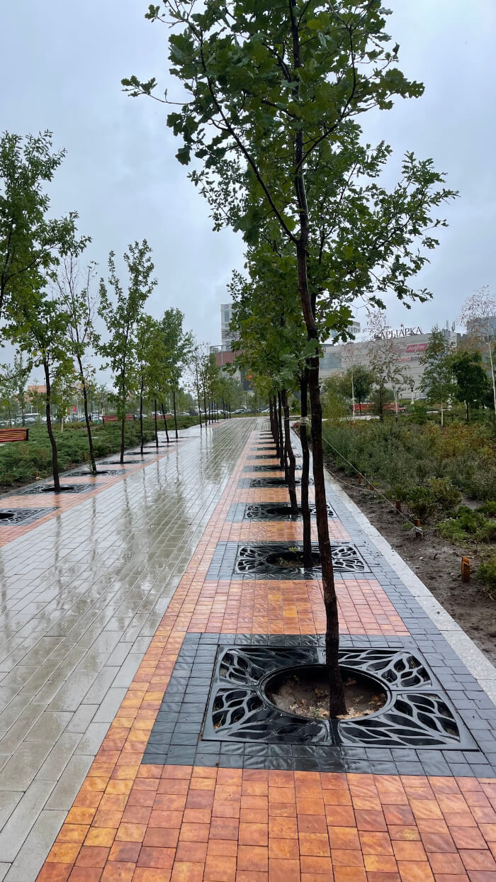 Приствольная решетка для дерева ZKING CRUST 1.2х1.2м Черная в Омутнинске фото