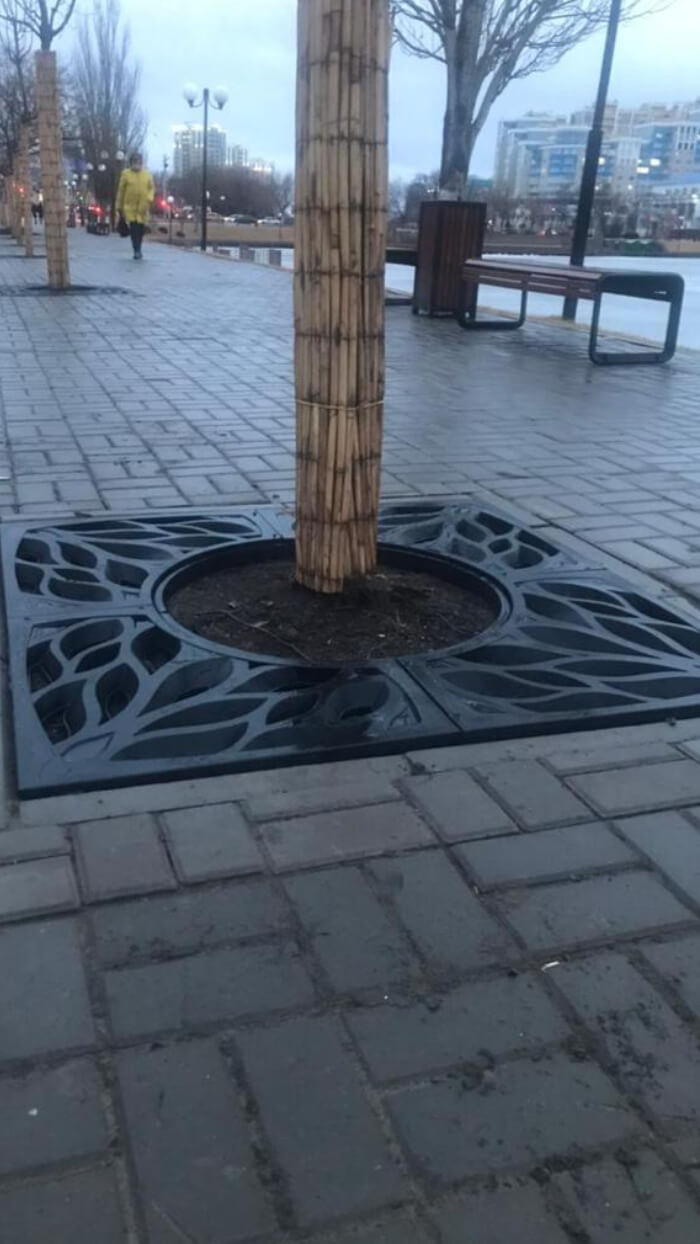 Приствольная решетка для дерева ZKING CRUST 1.2х1.2м Черная в Омутнинске фото