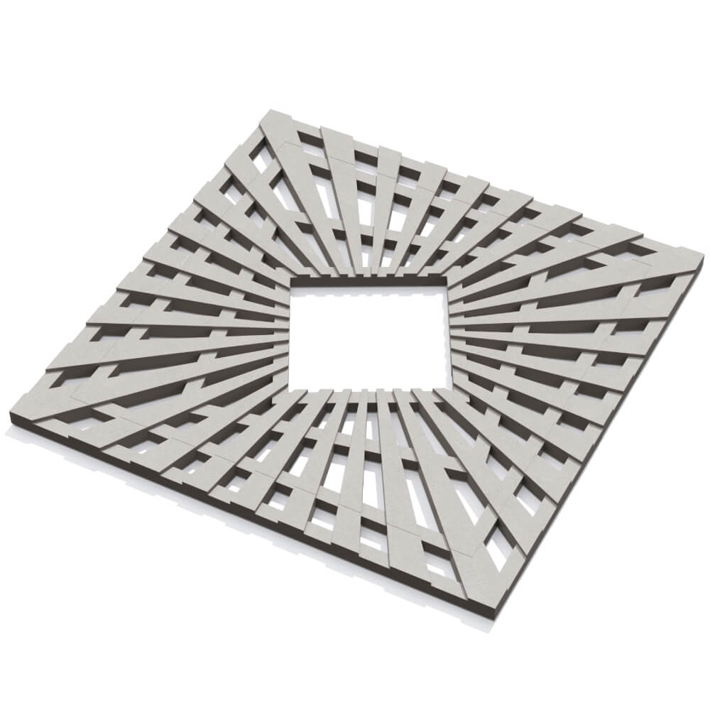 Приствольная решетка для дерева ZKING ATMOSPHERE 1.2х1.2м Бежевая в Омутнинске фото