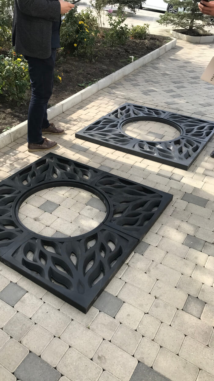 Приствольная решетка для дерева ZKING CRUST 1.2х1.2м Черная в Омутнинске фото