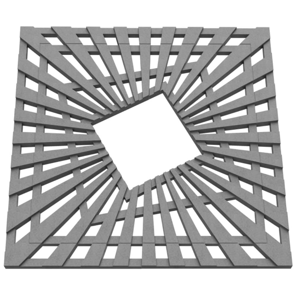 Приствольная решетка для дерева ZKING ATMOSPHERE 1.2х1.2м Серая в Омутнинске фото