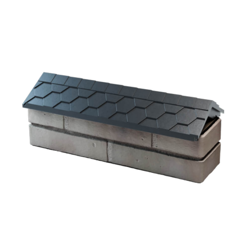 Парапет Zking Эверест Серый с посадкой на 0.5 кирпича (130мм) в Омутнинске фото