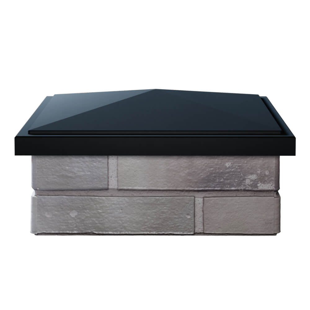 Колпак Zking БонаМоно Черный на столб 1.5х1.5 кирпича (385х385, 400х400мм) Омутнинск фото