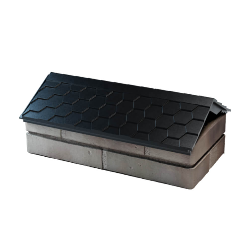 Парапет Zking Эверест Черный с посадкой на 1 кирпич (200/225/255мм) в Омутнинске фото