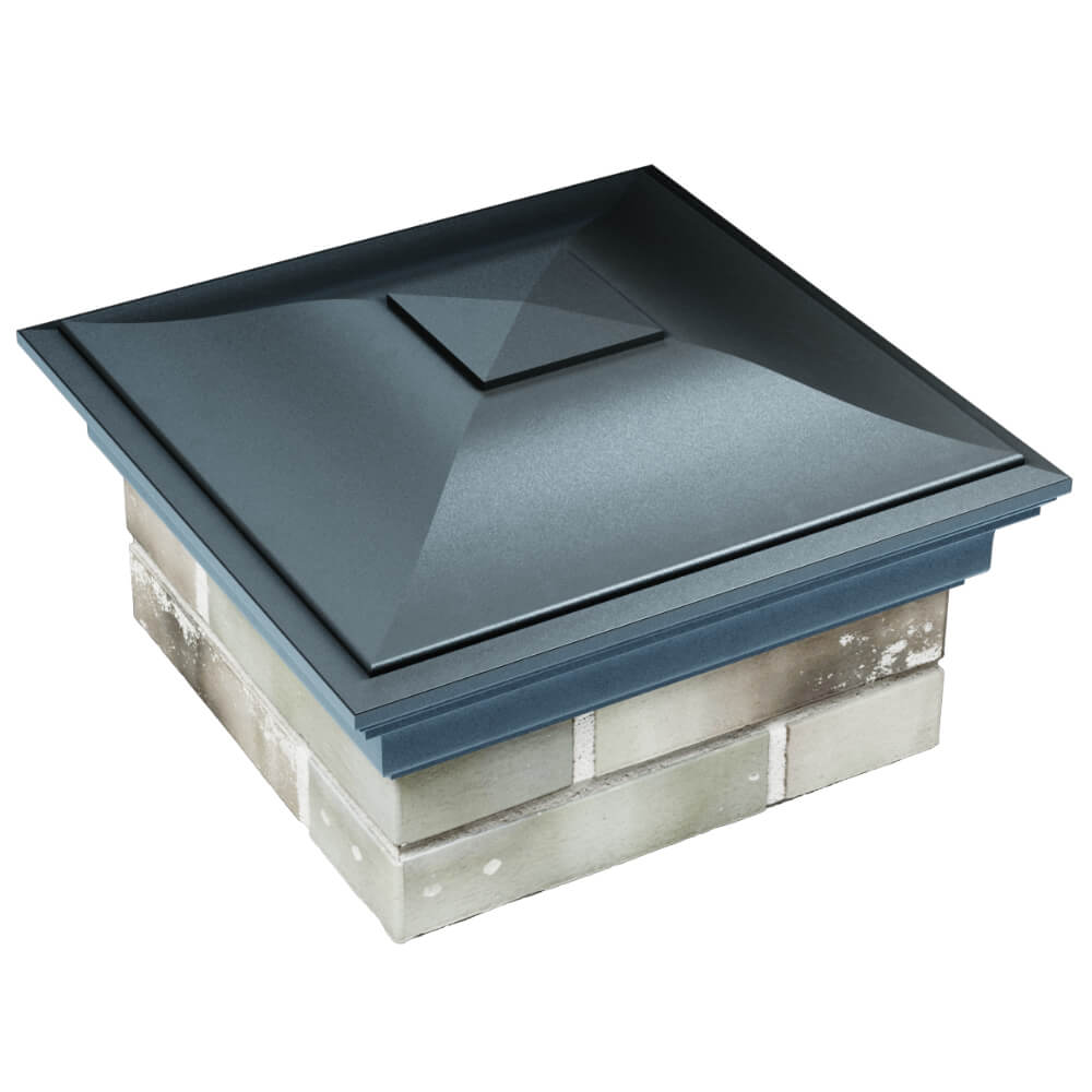 Колпак Zking Монблан Серый на столб 1.5х1.5 кирпича (385х385мм) в Омутнинске фото