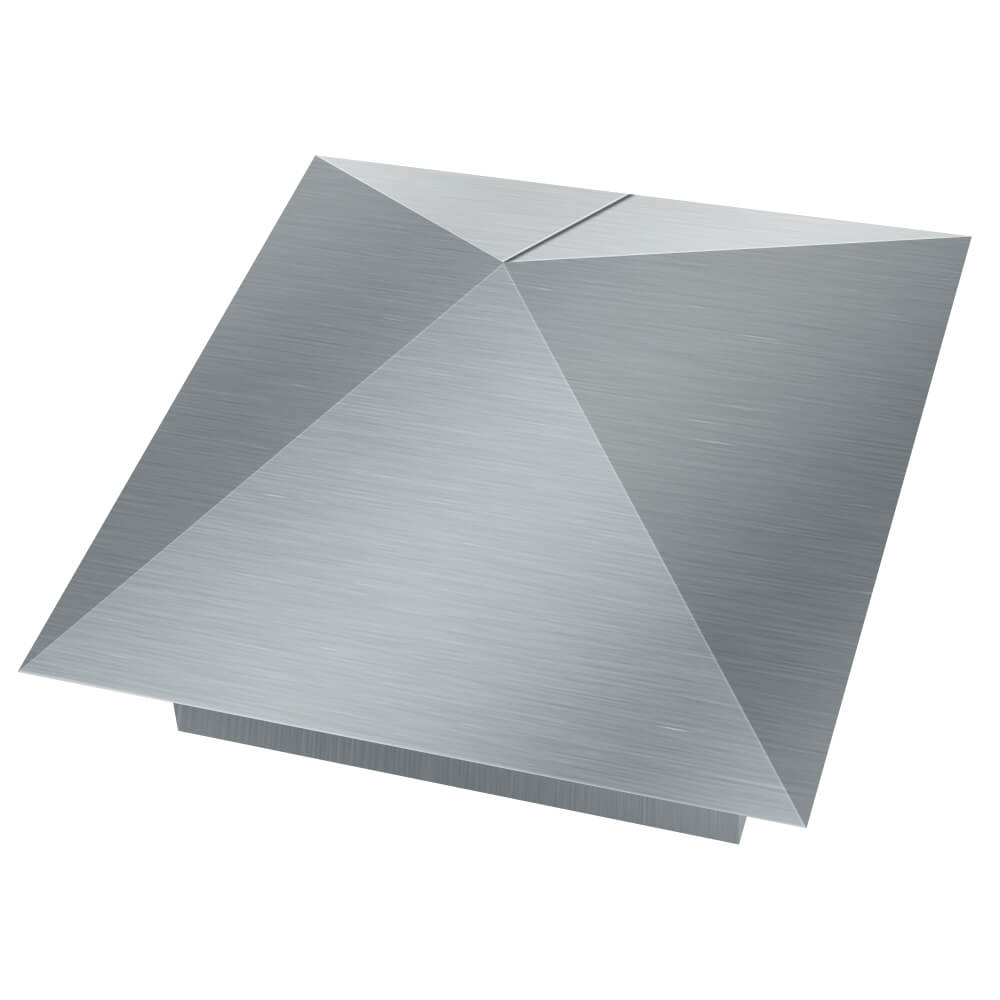 Колпак металлический 380х380мм оцинкованный заборный Омутнинск фото