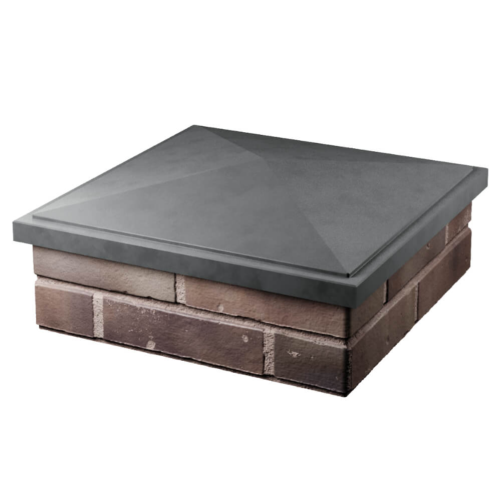 Колпак Zking БонаМоно Серый на столб 2х2 кирпича (515х515, 530х530мм) в Омутнинске фото