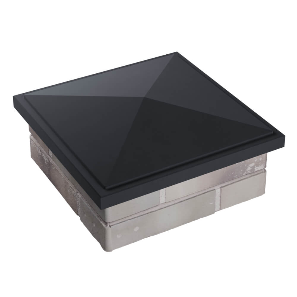 Колпак Zking БонаМоно Серый на столб 1.5х1.5 кирпича (385х385, 400х400мм) в Омутнинске фото