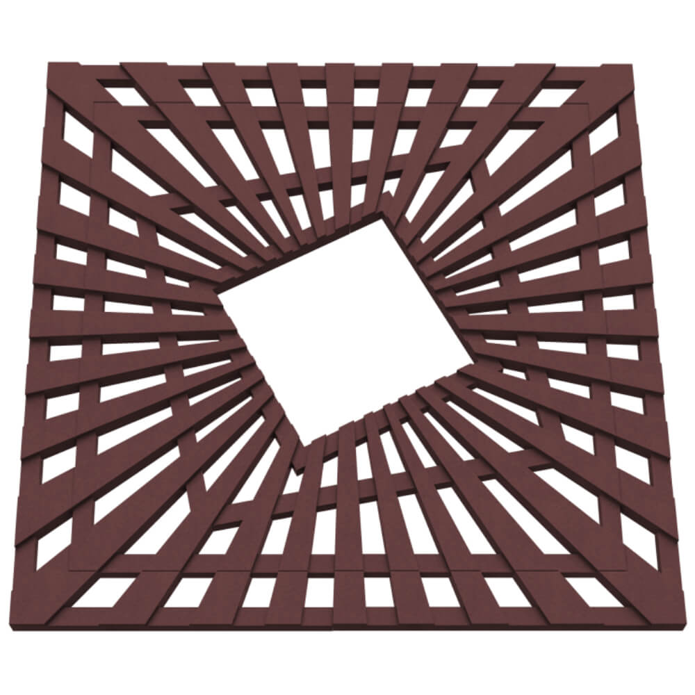 Приствольная решетка для дерева ZKING ATMOSPHERE 1.2х1.2м Коричневая в Омутнинске фото