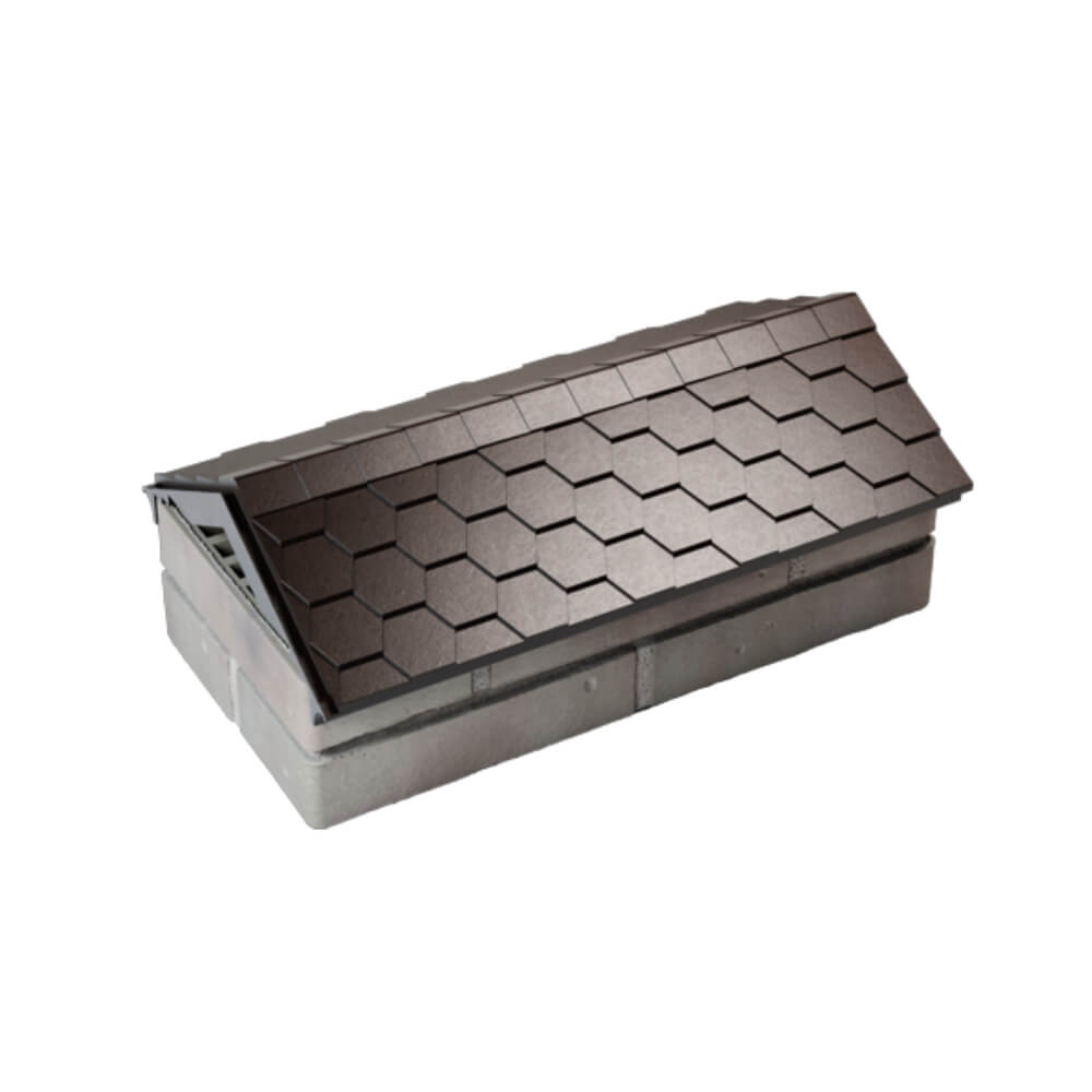 Парапет Zking Эверест Коричневый с посадкой на 1 кирпич (200/225/255мм) в Омутнинске фото