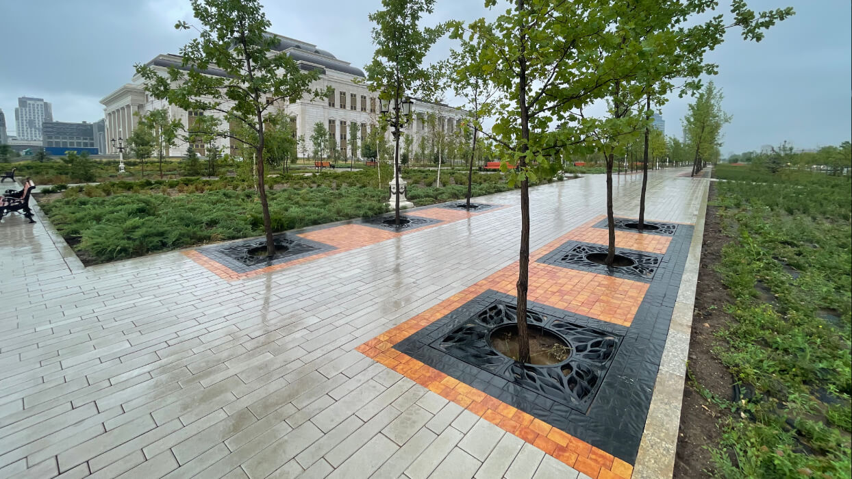 Приствольная решетка для дерева ZKING CRUST 1.2х1.2м Черная в Омутнинске фото