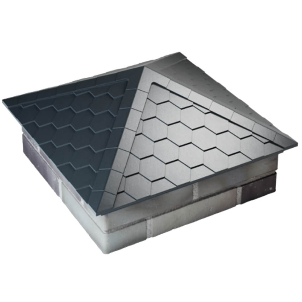 Колпак Zking Эверест Серый на столб 2х2 кирпича (535х535мм) Омутнинск фото