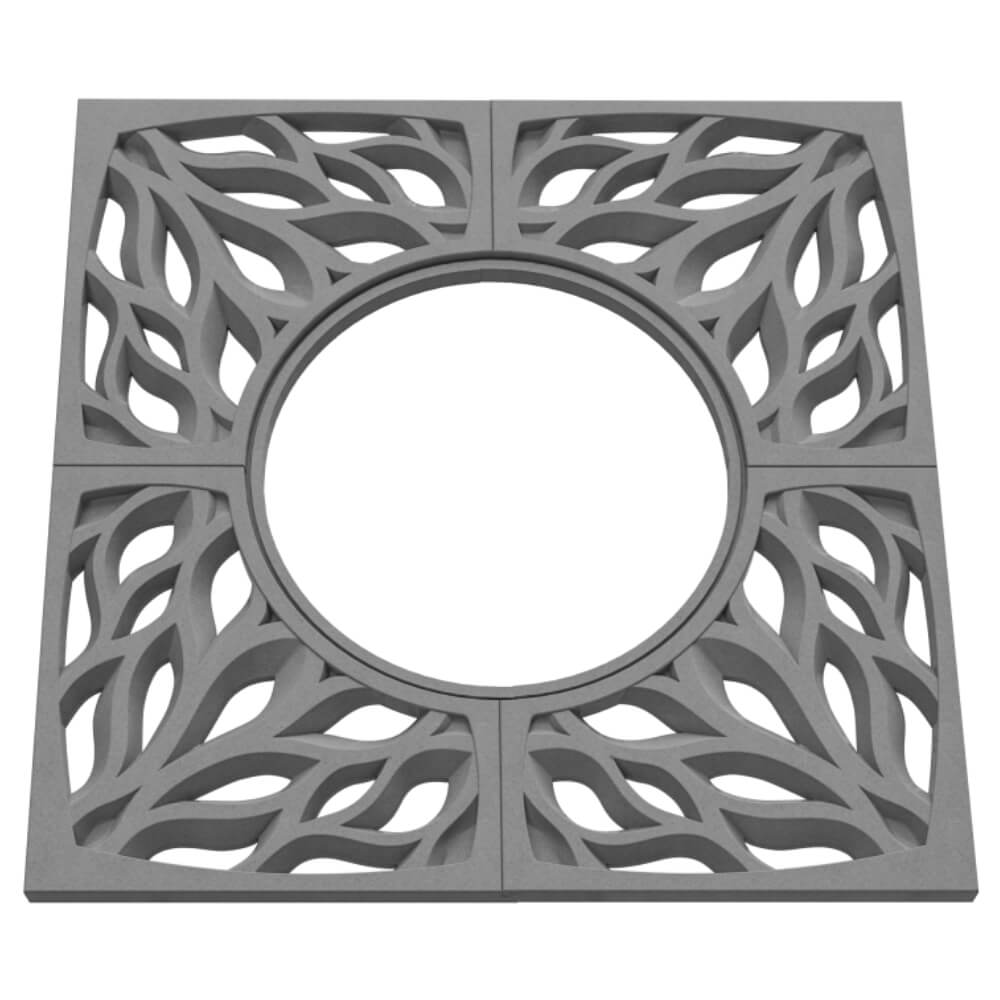 Приствольная решетка для дерева ZKING CRUST 1.2х1.2м Серая в Омутнинске фото