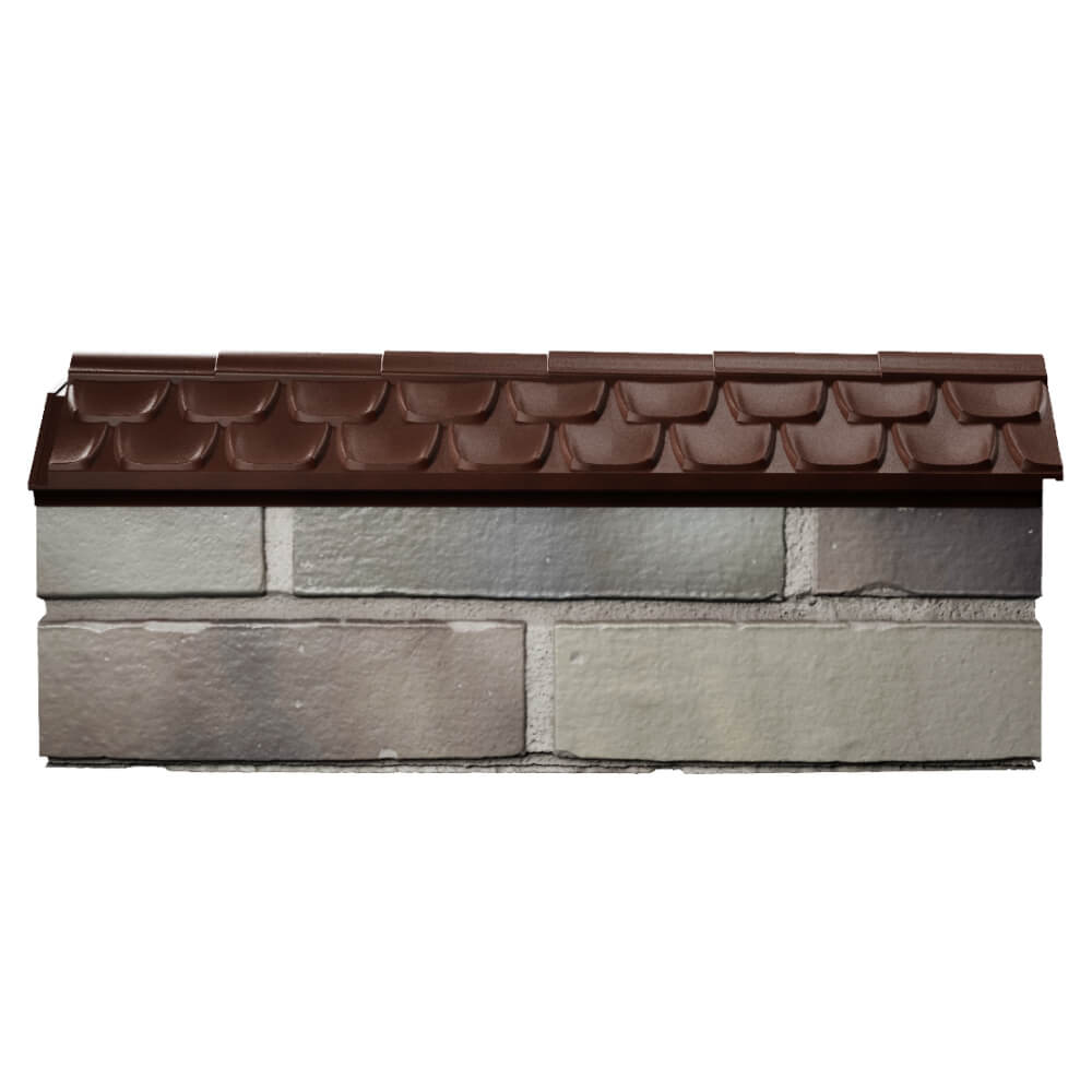 Парапет Zking Эльбрус Коричневый с посадкой на 0.5 кирпича (130мм) в Омутнинске фото