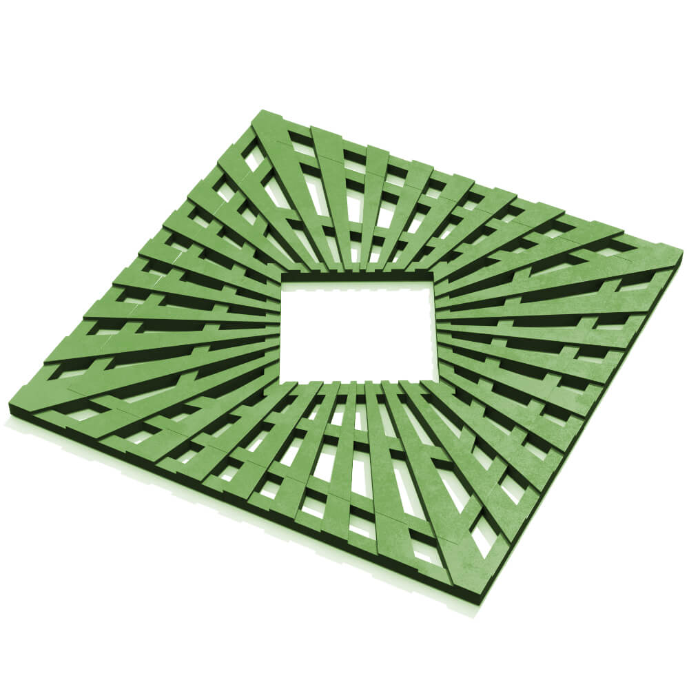 Приствольная решетка для дерева ZKING ATMOSPHERE 1.2х1.2м Зеленая в Омутнинске фото