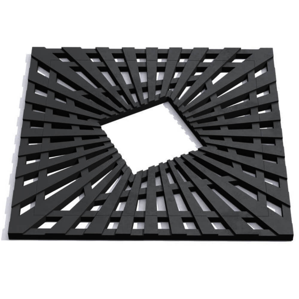 Приствольная решетка для дерева ZKING ATMOSPHERE 1.2х1.2м Черная Омутнинск фото