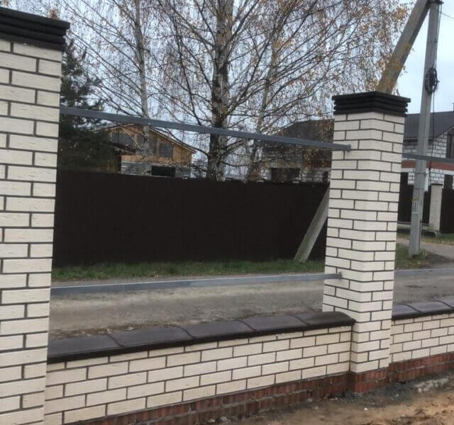 Колпак Zking Бона ХайТек Коричневый на столб 1.5х1.5 кирпича (385х385мм) в Омутнинске фото