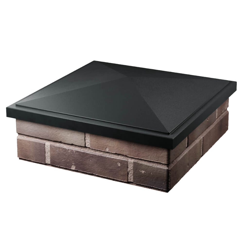 Колпак Zking БонаМоно Черный на столб 2х2 кирпича (515х515, 530х530мм) в Омутнинске фото