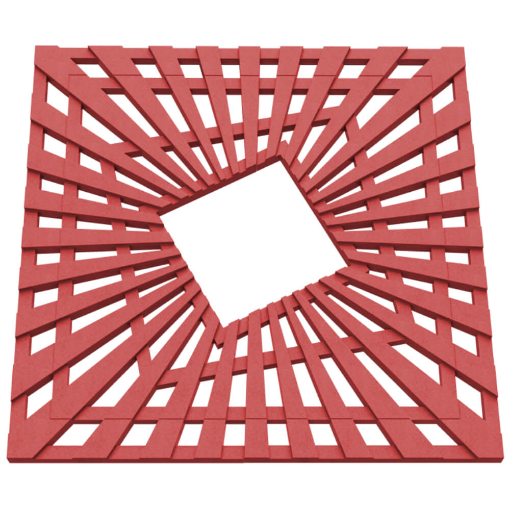 Приствольная решетка для дерева ZKING ATMOSPHERE 1.2х1.2м Красная в Омутнинске фото