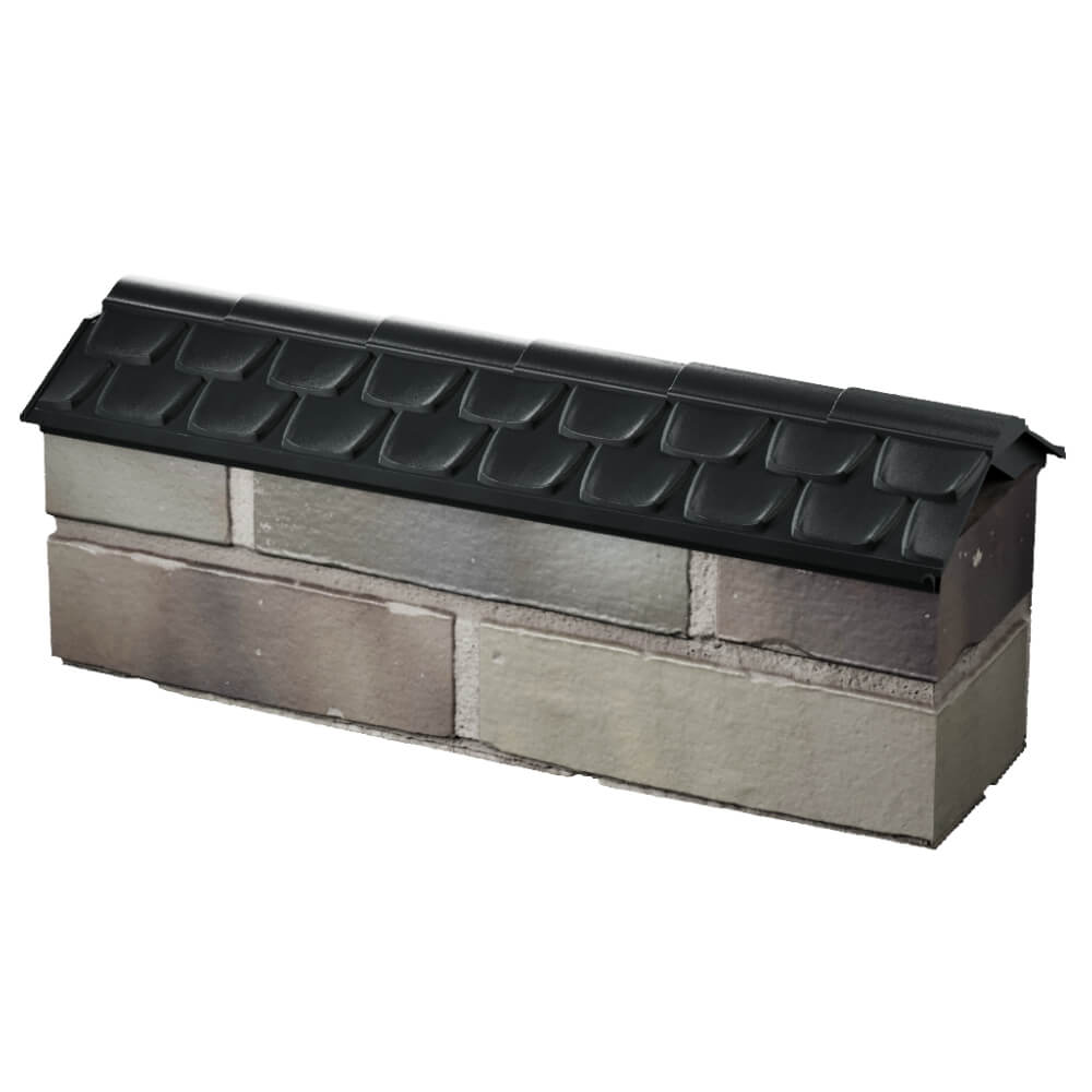 Парапет Zking Эльбрус Черный с посадкой на 0.5 кирпича (130мм) в Омутнинске фото