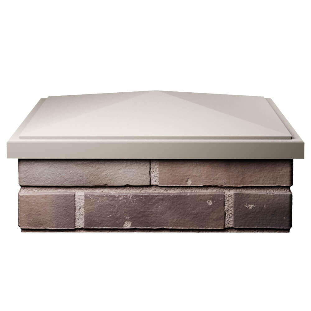 Колпак Zking БонаМоно Бежевый на столб 2х2 кирпича (515х515, 530х530мм) Омутнинск фото