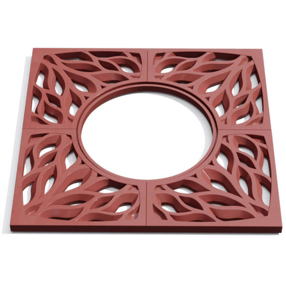 Приствольная решетка для дерева ZKING CRUST 1.2х1.2м Красная Омутнинск фото