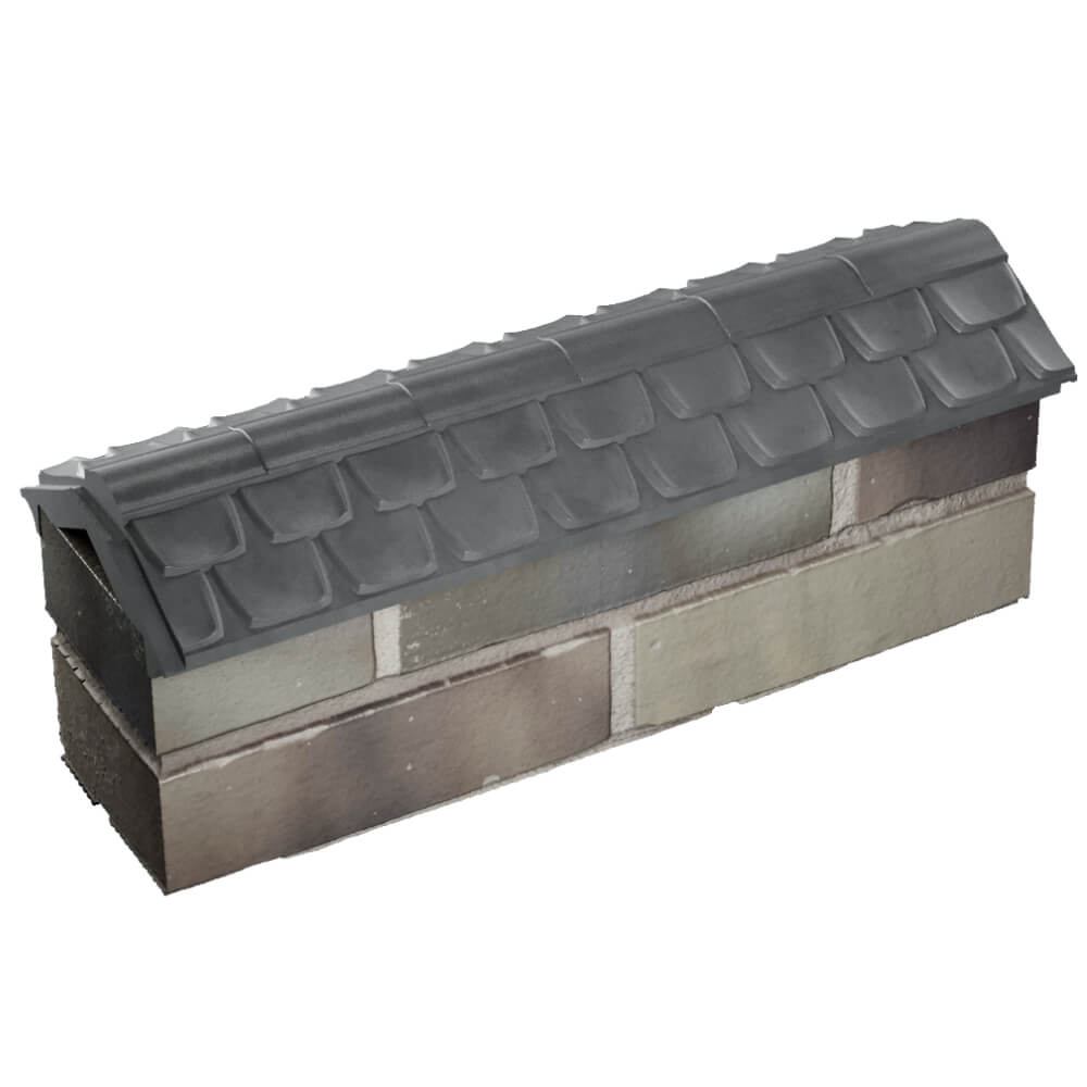 Парапет Zking Эльбрус Серый с посадкой на 0.5 кирпича (130мм) в Омутнинске фото