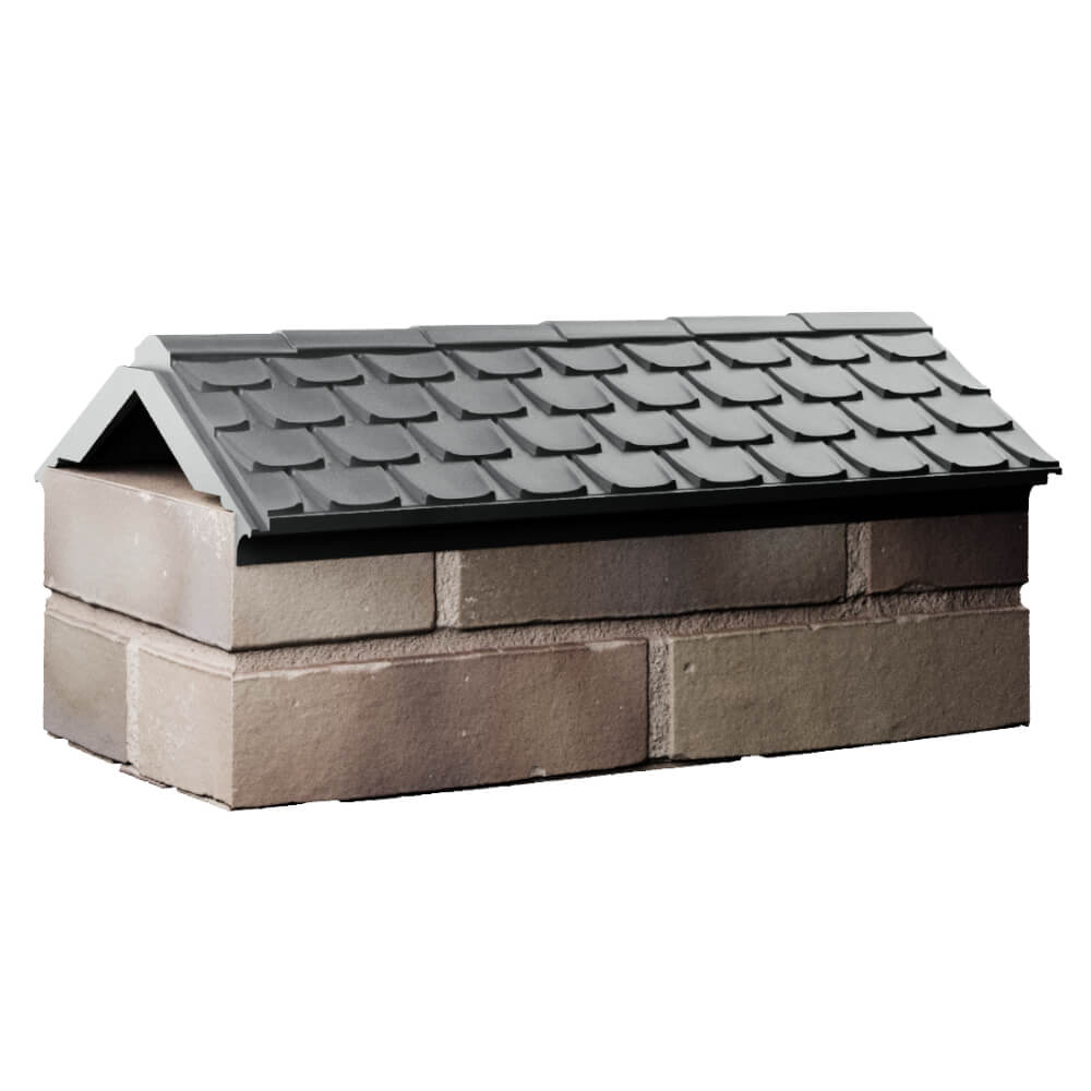 Парапет Zking Эльбрус Серый с посадкой на 1 кирпич (255мм) Омутнинск фото