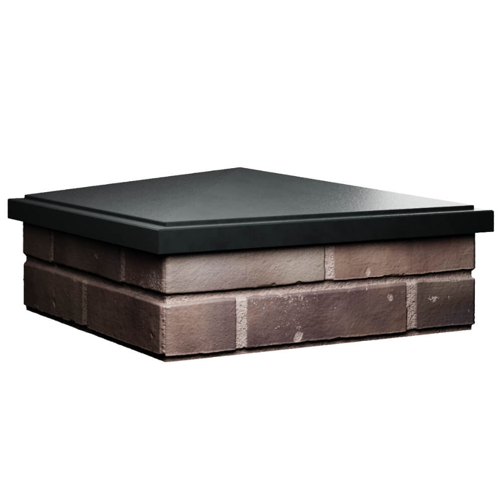 Колпак Zking БонаМоно Черный на столб 2х2 кирпича (515х515, 530х530мм) в Омутнинске фото