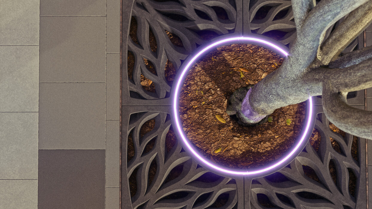 Приствольная решетка для дерева ZKING CRUST 1.2х1.2м Черная в Омутнинске фото