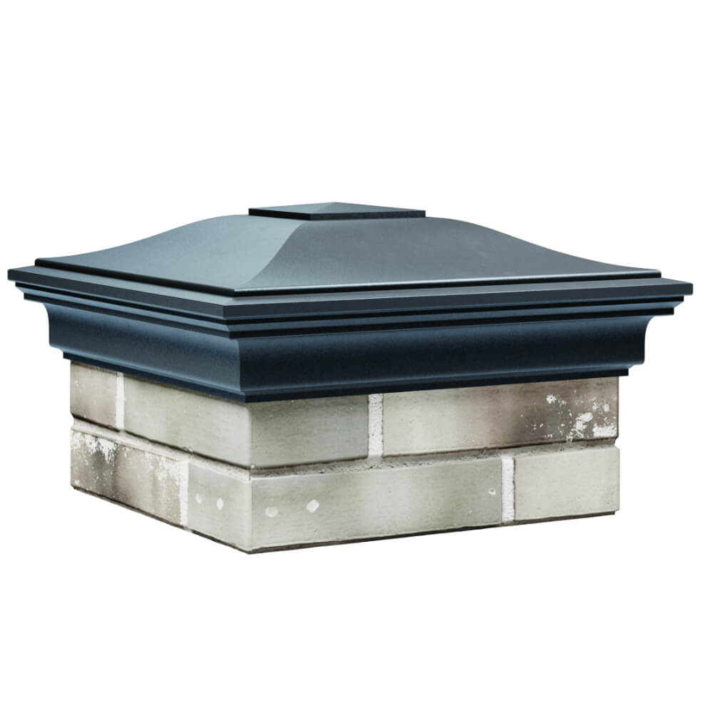 Колпак Zking Монблан Серый на столб 1.5х1.5 кирпича (385х385мм) в Омутнинске фото