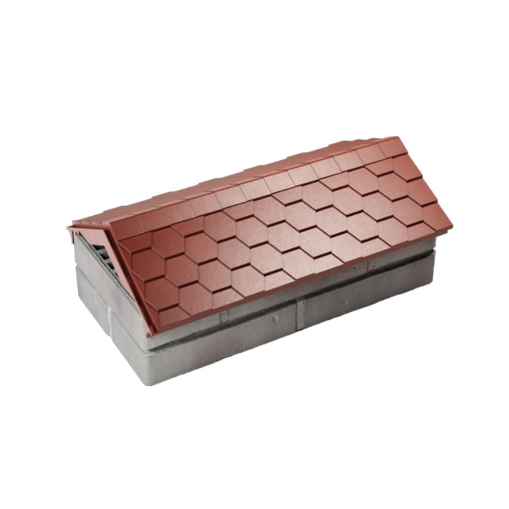 Парапет Zking Эверест Красный с посадкой на 1 кирпич (200/225/255мм) в Омутнинске фото