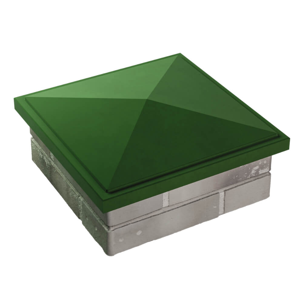 Колпак Zking БонаМоно Зеленый на столб 1.5х1.5 кирпича (385х385, 400х400мм) в Омутнинске фото