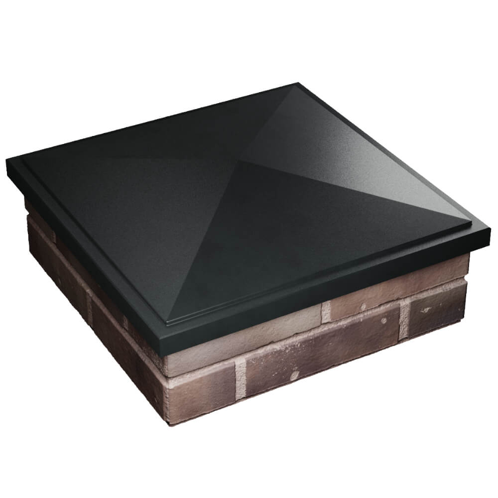 Колпак Zking БонаМоно Черный на столб 2х2 кирпича (515х515, 530х530мм) в Омутнинске фото