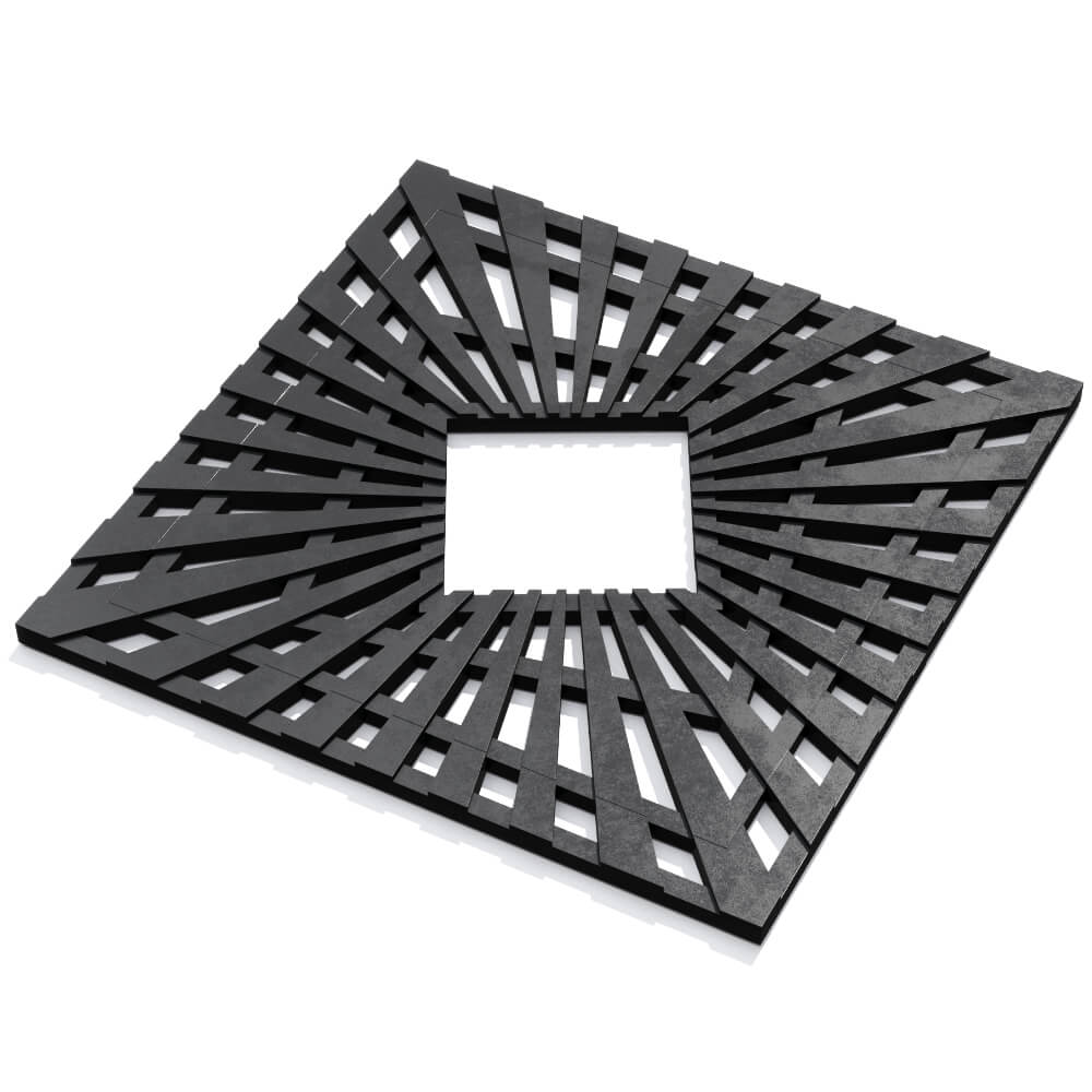 Приствольная решетка для дерева ZKING ATMOSPHERE 1.2х1.2м Черная в Омутнинске фото