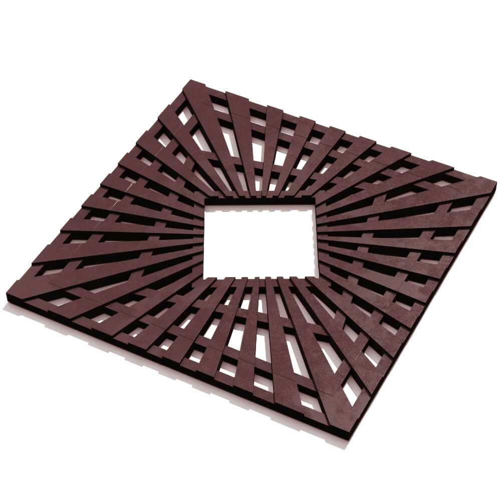 Приствольная решетка для дерева ZKING ATMOSPHERE 1.2х1.2м Коричневая в Омутнинске фото