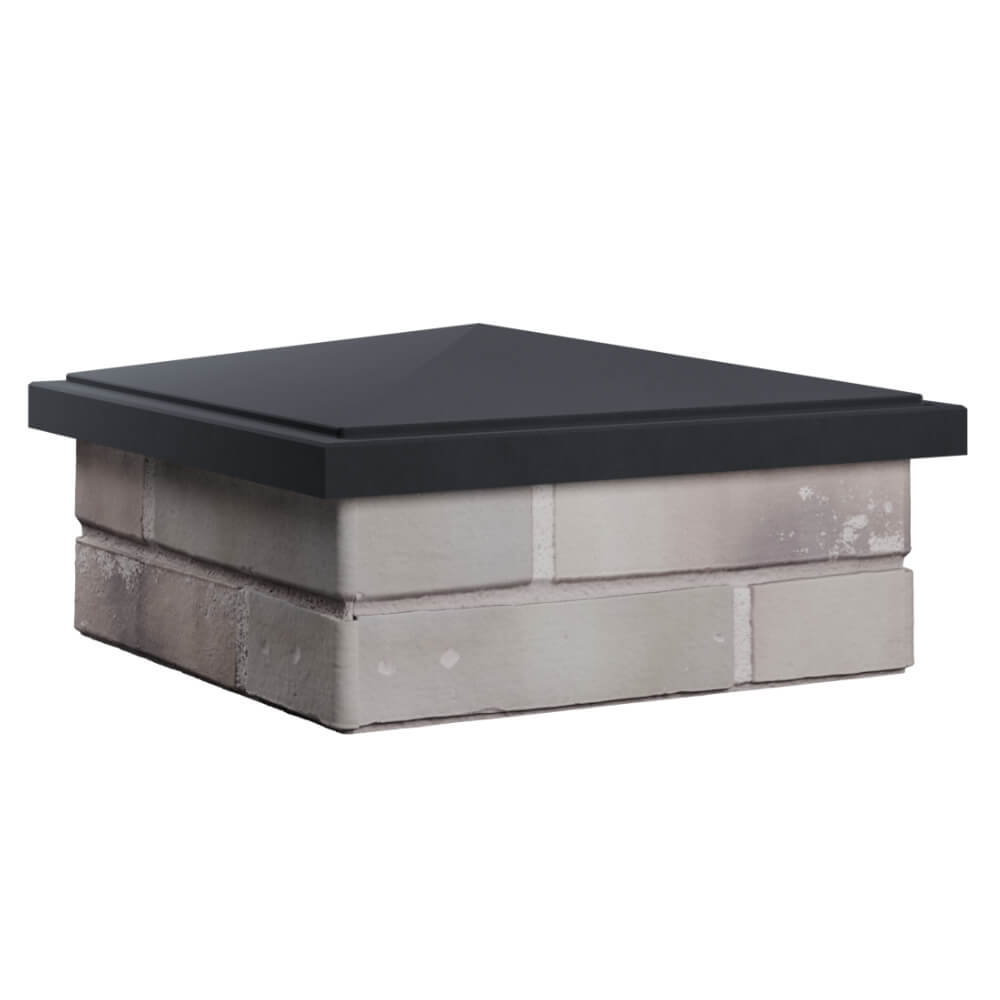 Колпак Zking БонаМоно Серый на столб 1.5х1.5 кирпича (385х385, 400х400мм) в Омутнинске фото