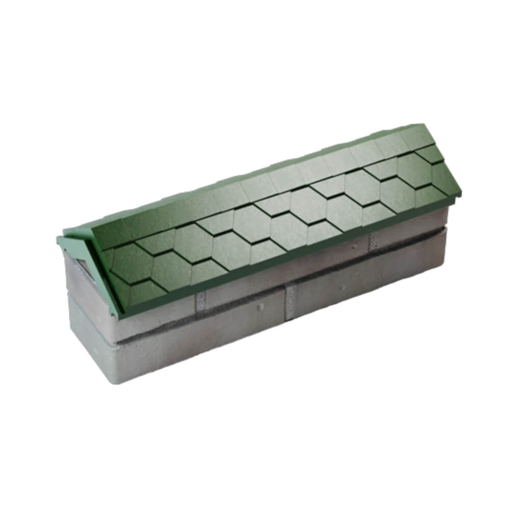 Парапет Zking Эверест Зеленый с посадкой на 0.5 кирпича (130мм) в Омутнинске фото