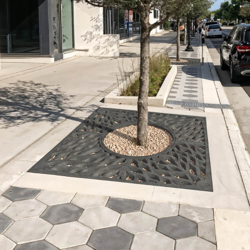 Приствольная решетка для дерева ZKING CRUST 2х2м Черная в Омутнинске фото