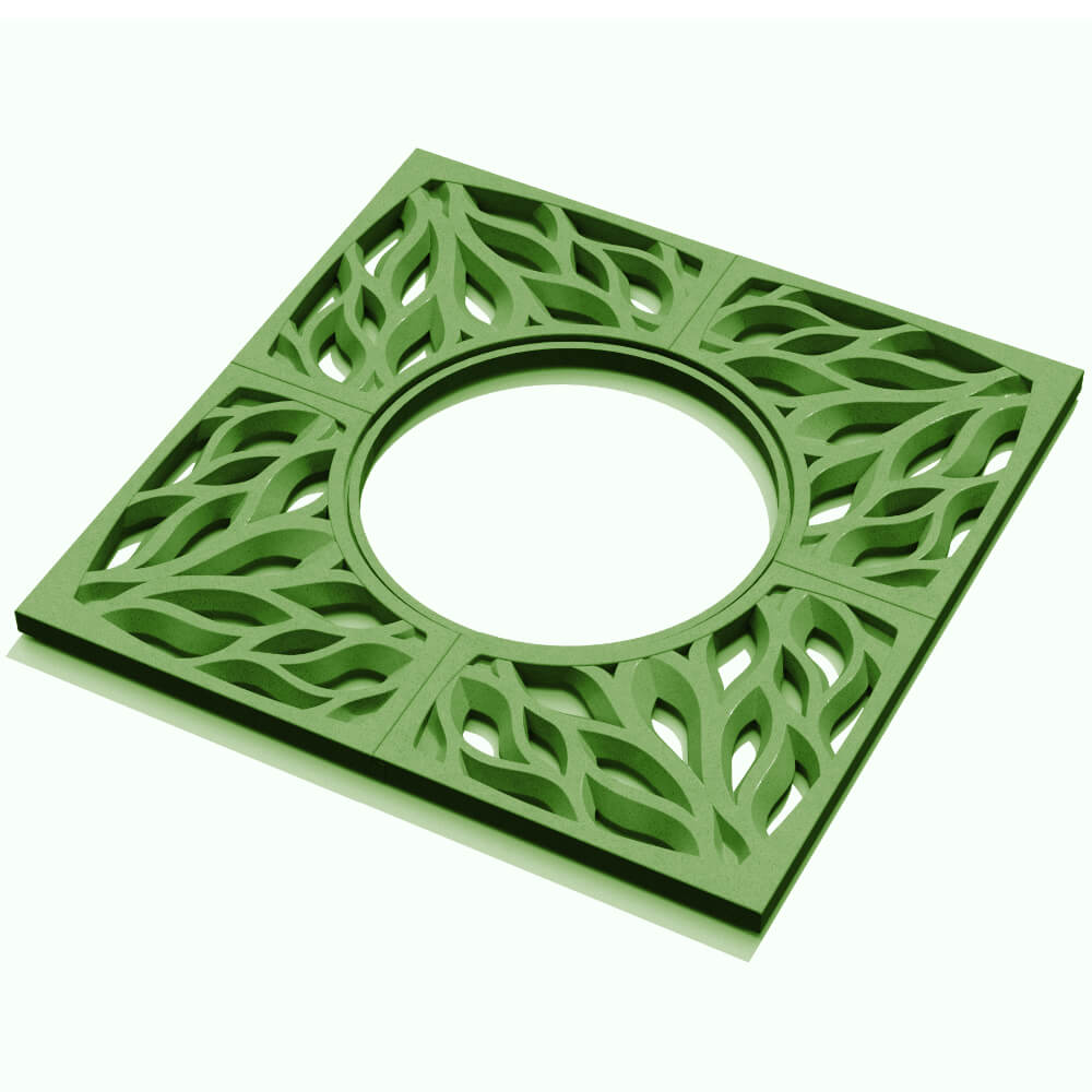 Приствольная решетка для дерева ZKING CRUST 1.2х1.2м Зеленая в Омутнинске фото