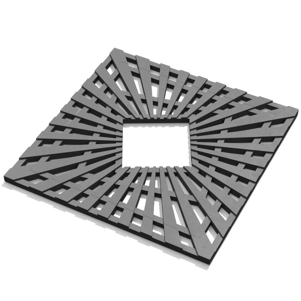 Приствольная решетка для дерева ZKING ATMOSPHERE 1.2х1.2м Серая в Омутнинске фото