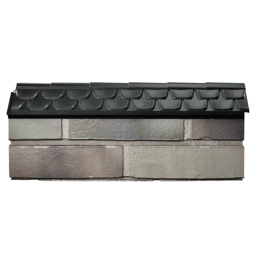 Парапет Zking Эльбрус Черный с посадкой на 0.5 кирпича (130мм) в Омутнинске фото